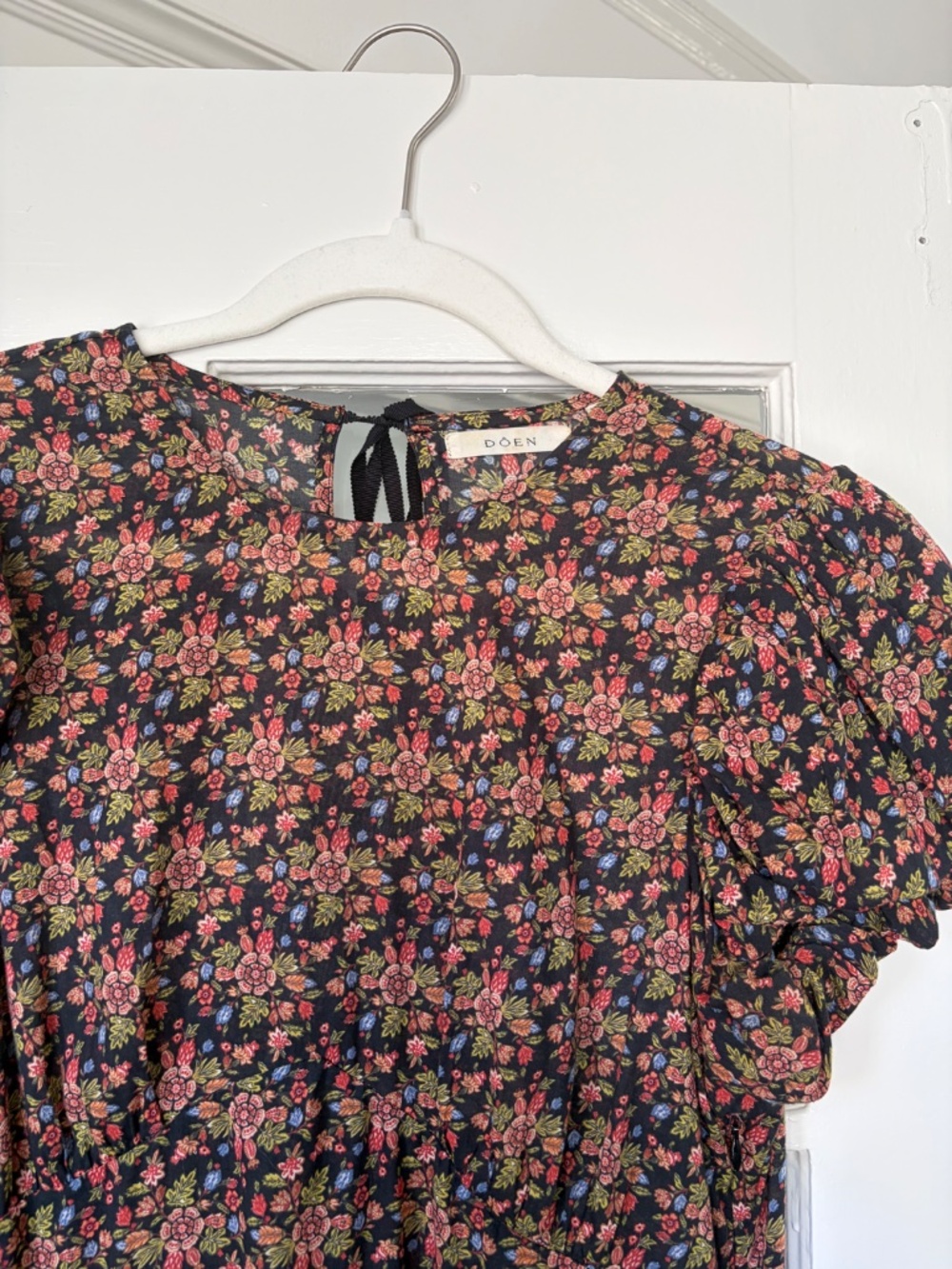Doen Rhodia Dress -- Noir Forest Floral (Rare Print!)